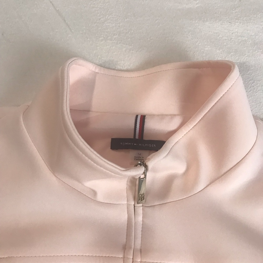Tommy Hilfiger Sleeveless Sheath Dress Women’s Size 14 Color Peach Front Zip. - Picture 12 of 16
